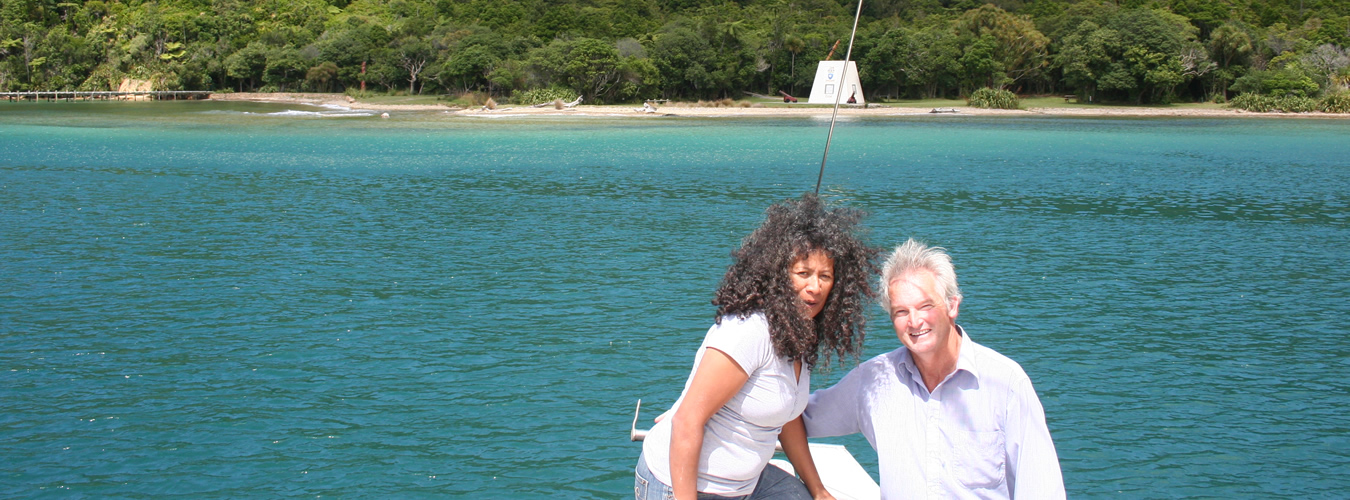 Peter And Takutai Of Maori Eco Cruises In Marlborough Sounds NZ